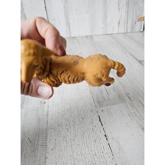 Vintage large Italian sheep nativity plastic fontanini tan Xmas statue figurine - Picture 8 of 9